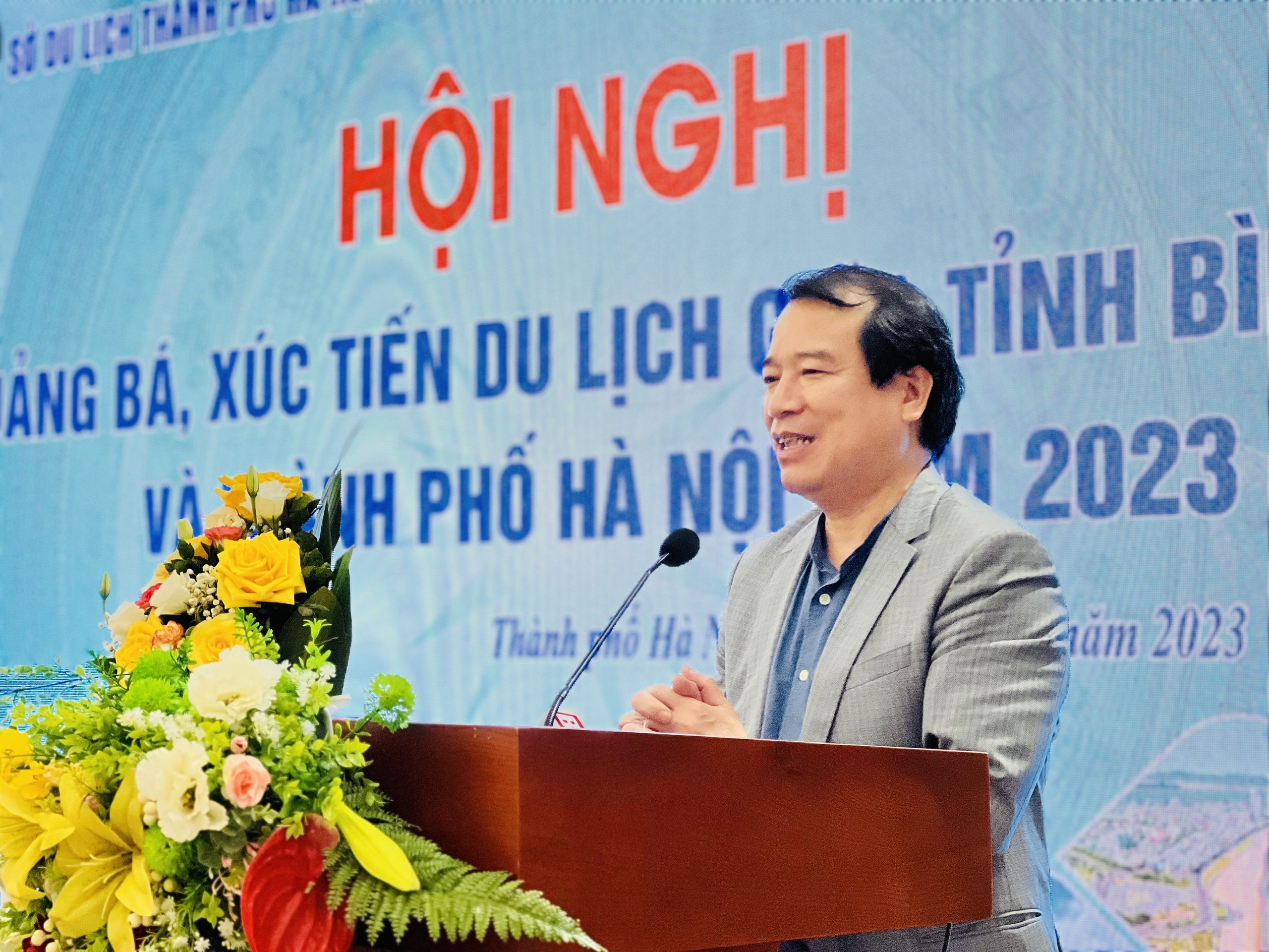 Ông Hà Văn Siêu – Phó Tổng cục trưởng Tổng cục Du lịch ghi nhận và đánh giá cao sự chủ động, tích cực liên kết, sáng tạo của du lịch thành phố Hà Nội và tỉnh Bình Định